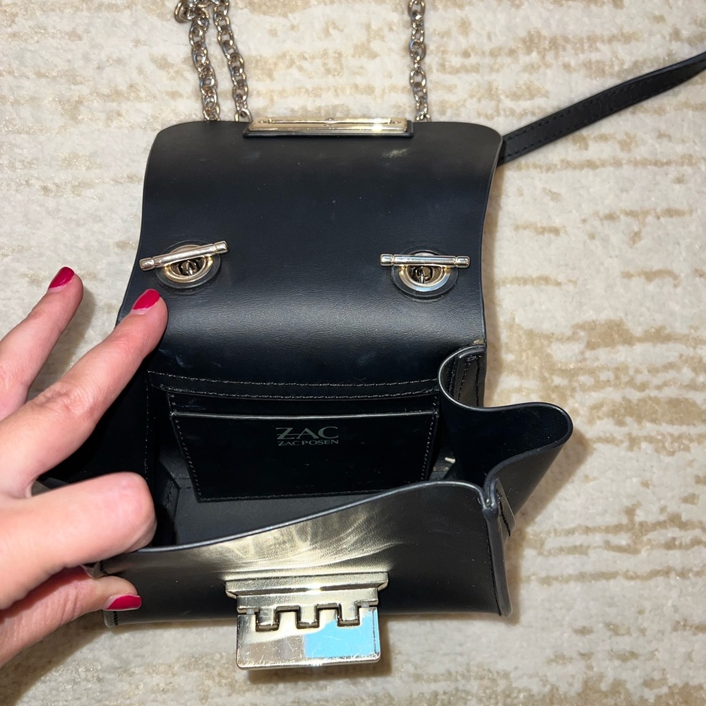 ZAC Zac Posen Eartha Mini Chain Crossbody-Black - Picture 9 of 11
